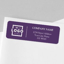 Anpassningsbar Company Logotyp Business Returetike Returadress Etikett