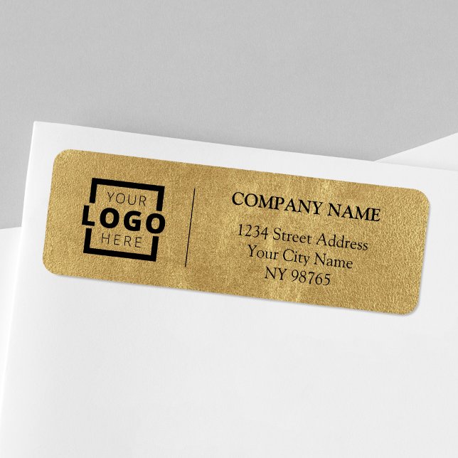 Anpassningsbar Company Logotyp Business Returetike Returadress Etikett (Skapare uppladdad)