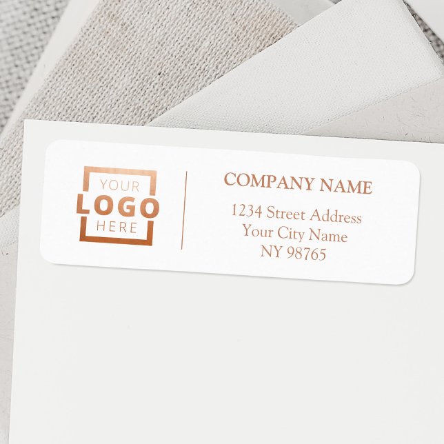 Anpassningsbar Company Logotyp Business Returetike Returadress Etikett (Skapare uppladdad)