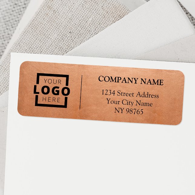 Anpassningsbar Company Logotyp Business Returetike Returadress Etikett (Skapare uppladdad)