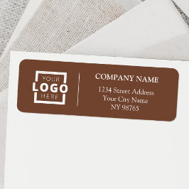 Anpassningsbar Company Logotyp Business Returetike Returadress Etikett