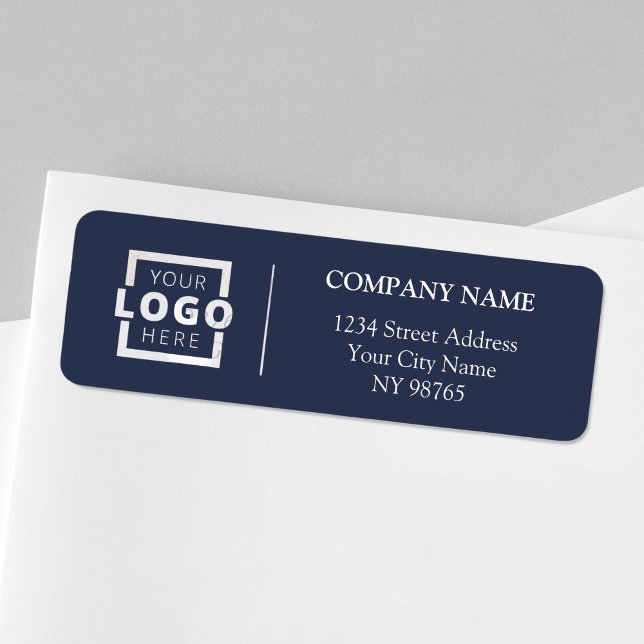 Anpassningsbar Company Logotyp Business Returetike Returadress Etikett (Skapare uppladdad)
