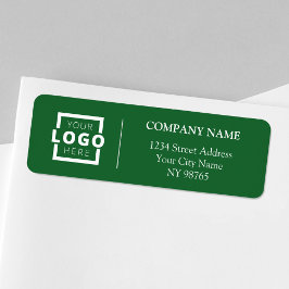Anpassningsbar Company Logotyp Business Returetike Returadress Etikett