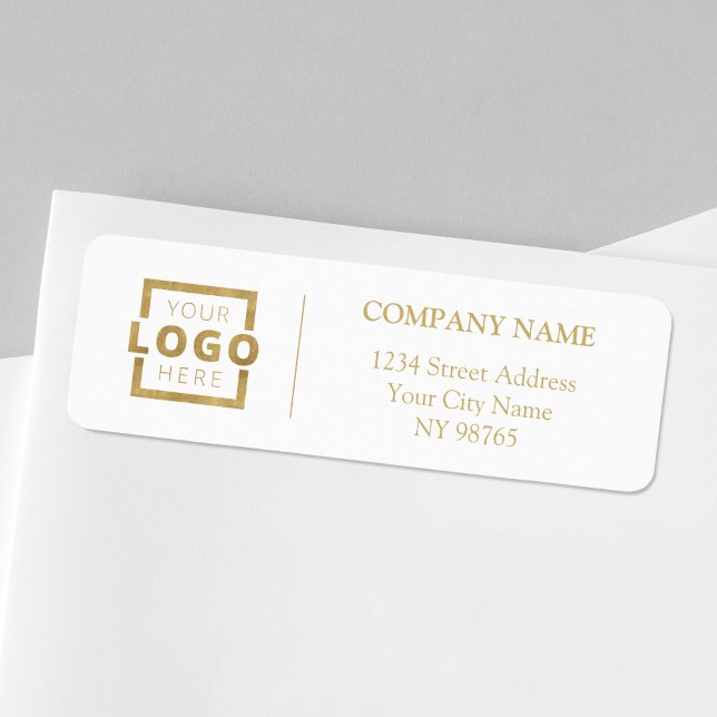 Anpassningsbar Company Logotyp Business Returetike Returadress Etikett (Skapare uppladdad)