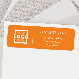 Anpassningsbar Company Logotyp Business Returetike Returadress Etikett