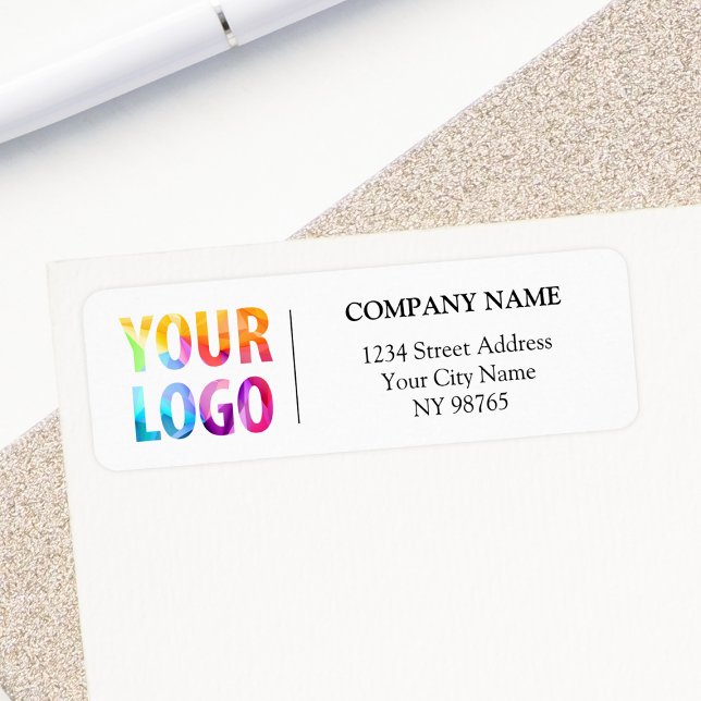 Anpassningsbar Company Logotyp Business Returetike Returadress Etikett (Skapare uppladdad)