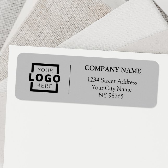 Anpassningsbar Company Logotyp Business Returetike Returadress Etikett (Skapare uppladdad)