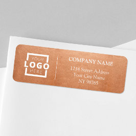 Anpassningsbar Company Logotyp Business Returetike Returadress Etikett