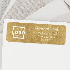 Anpassningsbar Company Logotyp Business Returetike Returadress Etikett