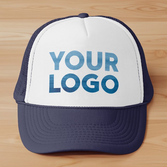 Anpassningsbar Company Logotyp Corporate Swag Keps (Custom Company Logo Corporate Swag Trucker Hat, in situ)