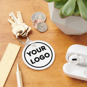 Anpassningsbar Company Logotyp Corporate Swag Nyckelring