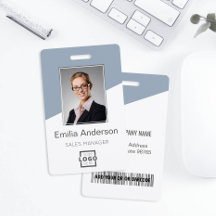 Anpassningsbar Company Logotyp Employee Photo Dust