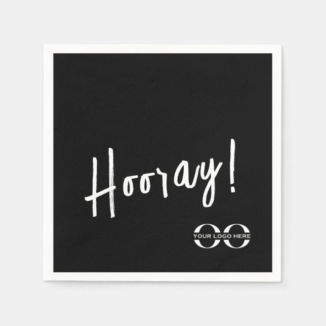 Anpassningsbar Company Logotyp Firande, händelse Pappersservett (Framsidan)