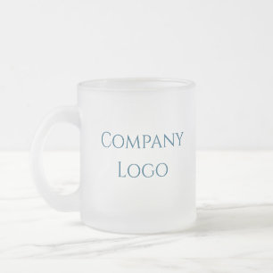 Anpassningsbar Company Logotyp Frostad Glasmugg