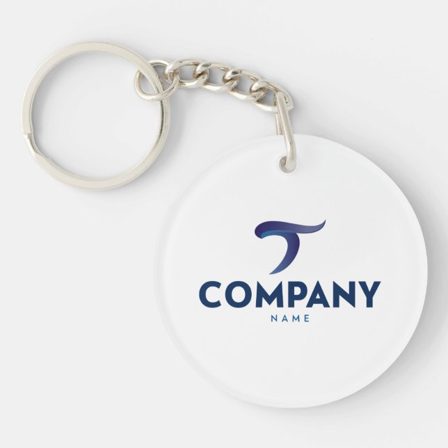 Anpassningsbar Company Logotyp Keychain Promotiona (Framsidan)