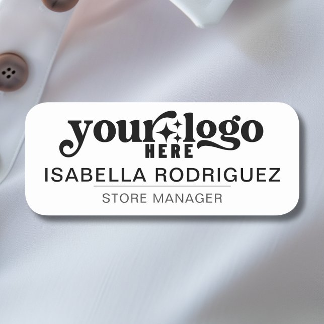 Anpassningsbar Company Logotyp Magnetic Fastener N Namnbricka (Custom Company Logo Magnetic Fastener Name Tag)