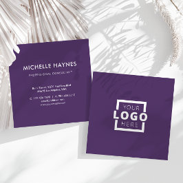 Anpassningsbar Company Logotyp Modern Corporate Fyrkantigt Visitkort