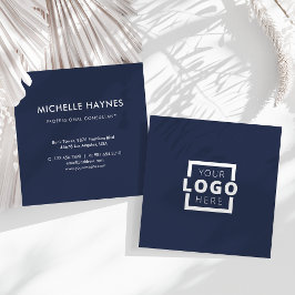 Anpassningsbar Company Logotyp Modern Corporate Fyrkantigt Visitkort