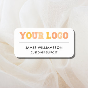 Anpassningsbar Company Logotyp Modern Employee Per Namnbricka