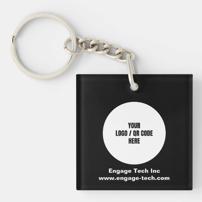 Anpassningsbar Company Logotyp | NAMN | Snyggt Bla (Framsidan)