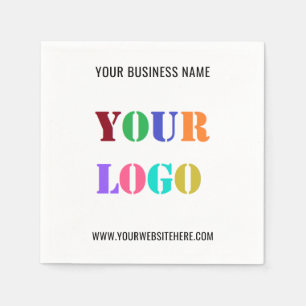 Anpassningsbar Company Logotyp och Text Business N Pappersservett