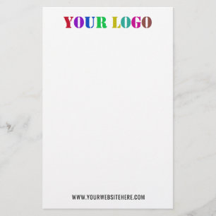 Anpassningsbar Company Logotyp och Text Business S Brevpapper