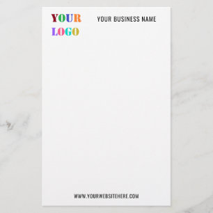 Anpassningsbar Company Logotyp och Text Business S Brevpapper