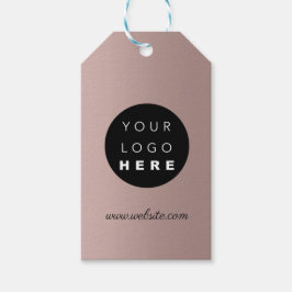 Anpassningsbar Company Logotyp Product Description Presentetikett
