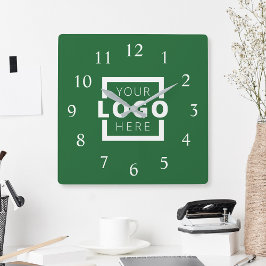 Anpassningsbar Company Logotyp Promotional Branded Fyrkantig Klocka