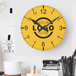 Anpassningsbar Company Logotyp Promotional Branded Rund Klocka