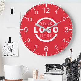 Anpassningsbar Company Logotyp Promotional Branded Rund Klocka