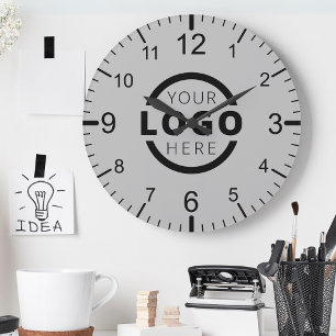 Anpassningsbar Company Logotyp Promotional Branded Rund Klocka