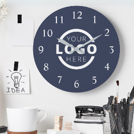 Anpassningsbar Company Logotyp Promotional Branded Rund Klocka