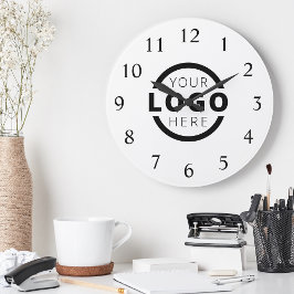 Anpassningsbar Company Logotyp Promotional Branded Rund Klocka