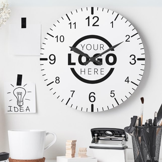 Anpassningsbar Company Logotyp Promotional Branded Rund Klocka (Skapare uppladdad)