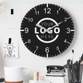 Anpassningsbar Company Logotyp Promotional Branded Rund Klocka