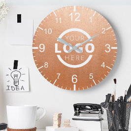 Anpassningsbar Company Logotyp Promotional Branded Rund Klocka