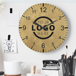 Anpassningsbar Company Logotyp Promotional Branded Rund Klocka