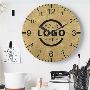 Anpassningsbar Company Logotyp Promotional Branded Rund Klocka
