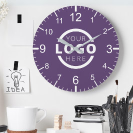 Anpassningsbar Company Logotyp Promotional Branded Rund Klocka
