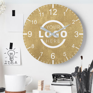 Anpassningsbar Company Logotyp Promotional Branded Rund Klocka