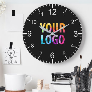 Anpassningsbar Company Logotyp Promotional Branded Rund Klocka