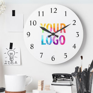 Anpassningsbar Company Logotyp Promotional Branded Stor Klocka
