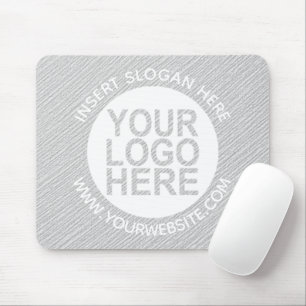 Anpassningsbar Company Logotyp Promotional Grått Musmatta