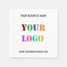 Anpassningsbar Company Logotyp Promotive Business  Pappersservett