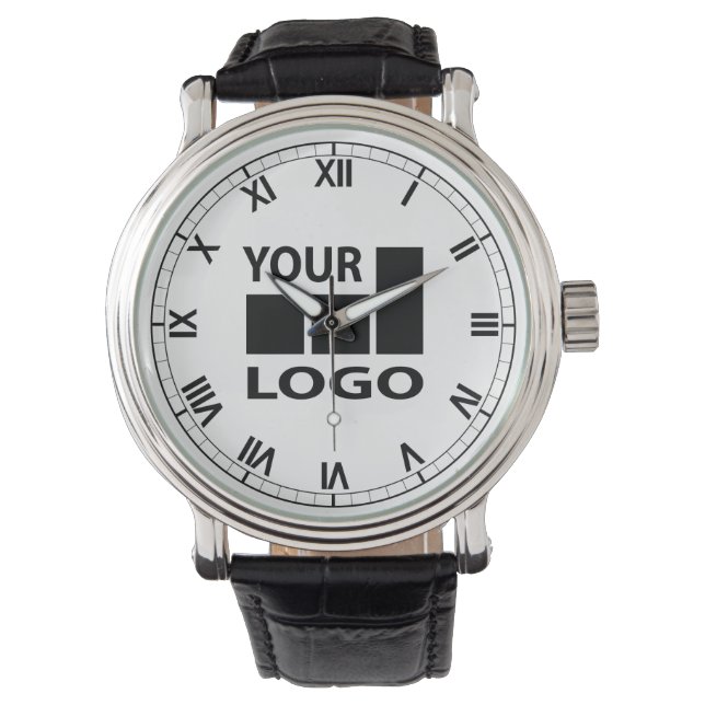 Anpassningsbar Company Logotyp Roman Numeral Watch Armbandsur (Framsida)
