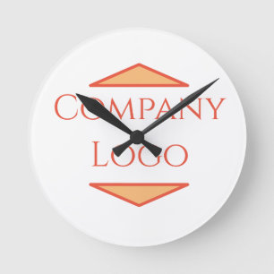 Anpassningsbar Company Logotyp  Rund Klocka