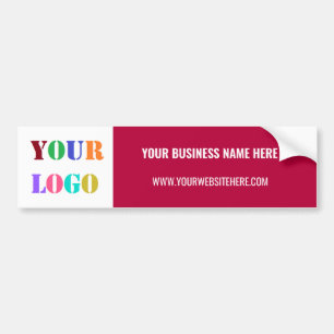 Anpassningsbar Company Logotyp Text Business Bumpe Bildekal