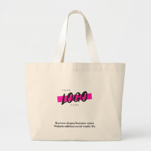 Anpassningsbar Company Logotyp text Business Promo Jumbo Tygkasse
