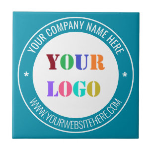 Anpassningsbar Company Logotyp Text Ceramic Tile Y Kakelplatta